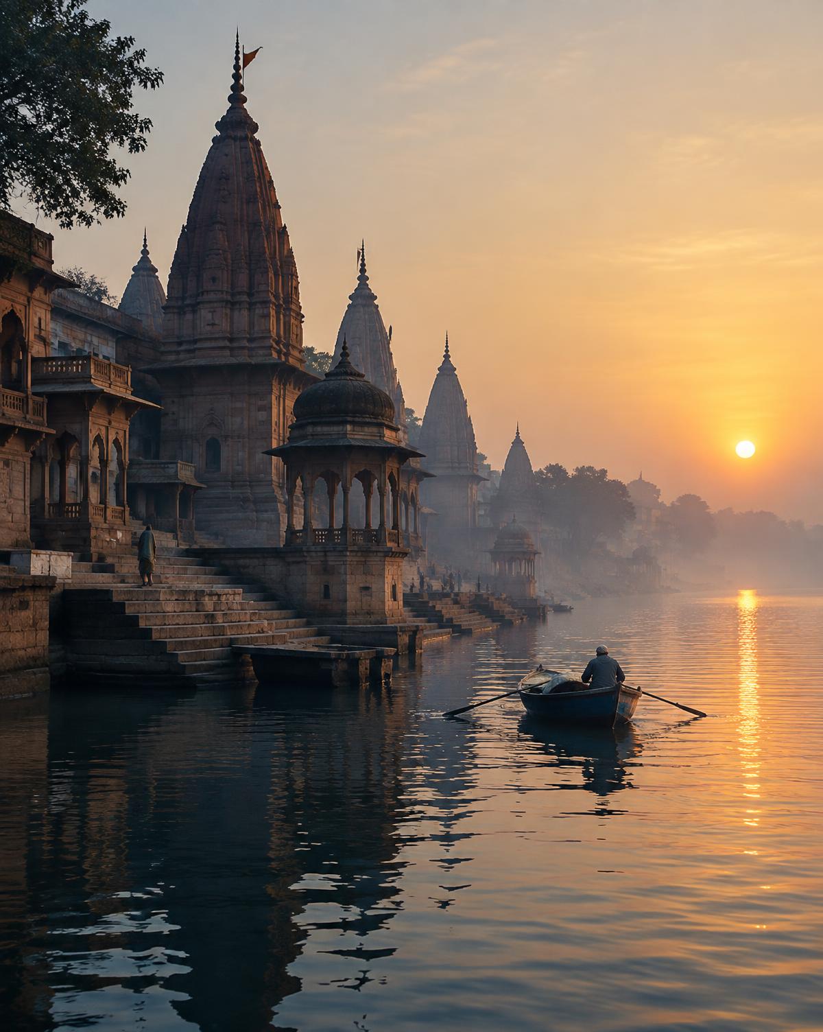 Yamuna ghats, Vrindavan — Krishna / Braj Circuit