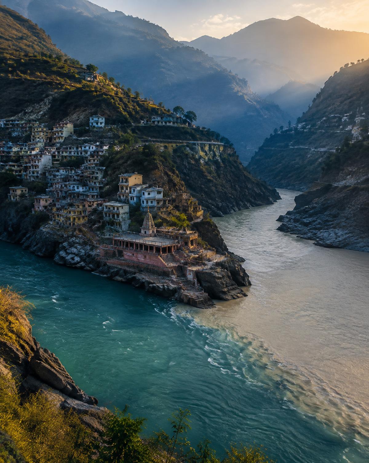 Devprayag confluence — Sacred Rivers